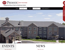 Tablet Screenshot of bridgewoodresorthotel.com